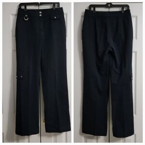 St. John Sport Straight Leg Cargo Pants, Black, Women's Size 12